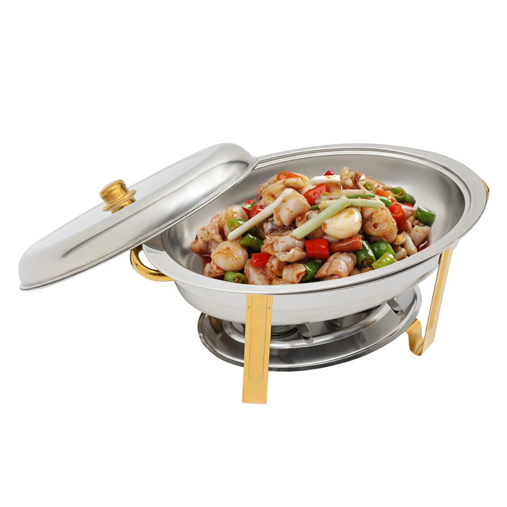 5.5L Stainless Steel Oval Chafing Dish with Lid X209319