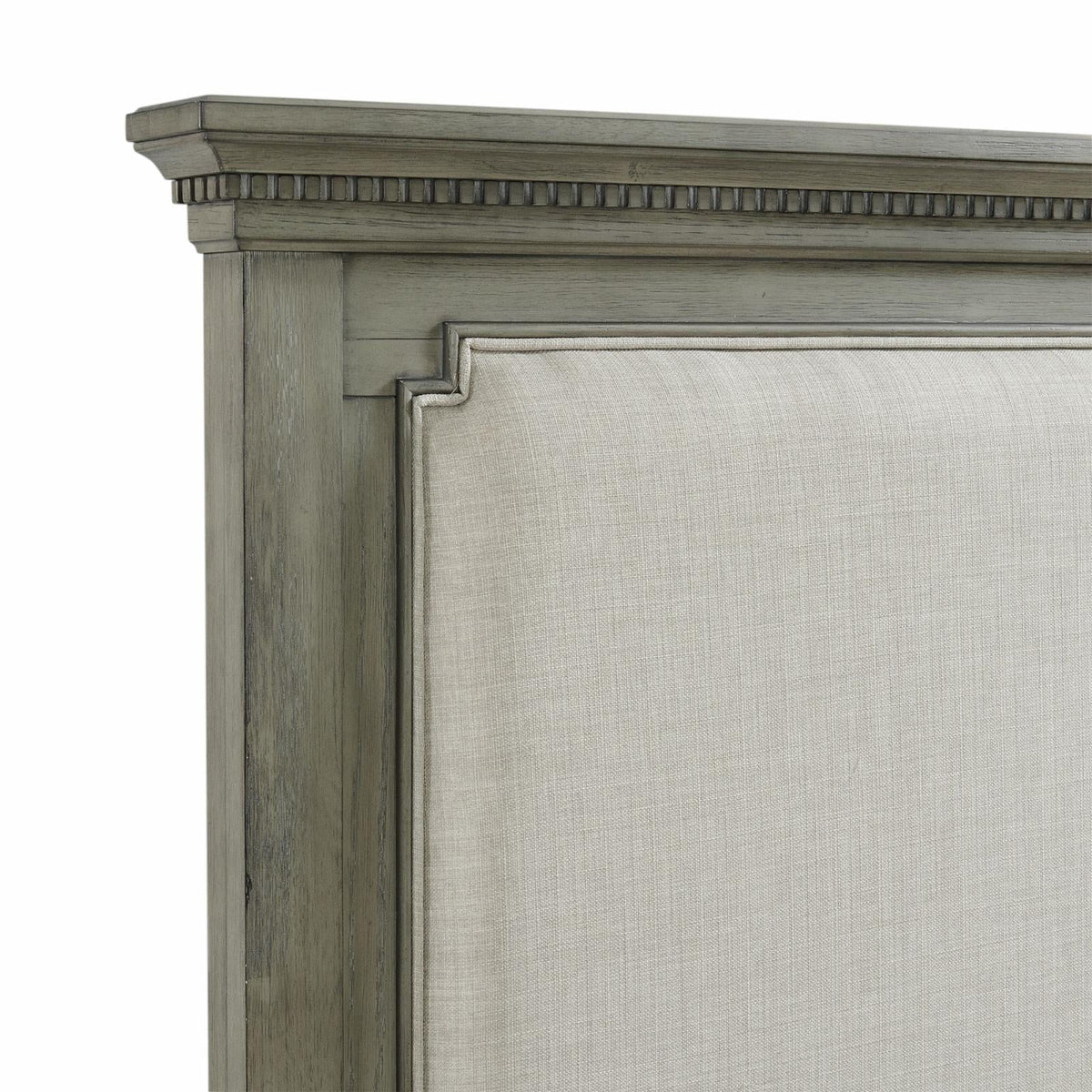 King Grey Wood Panel Bed B52591