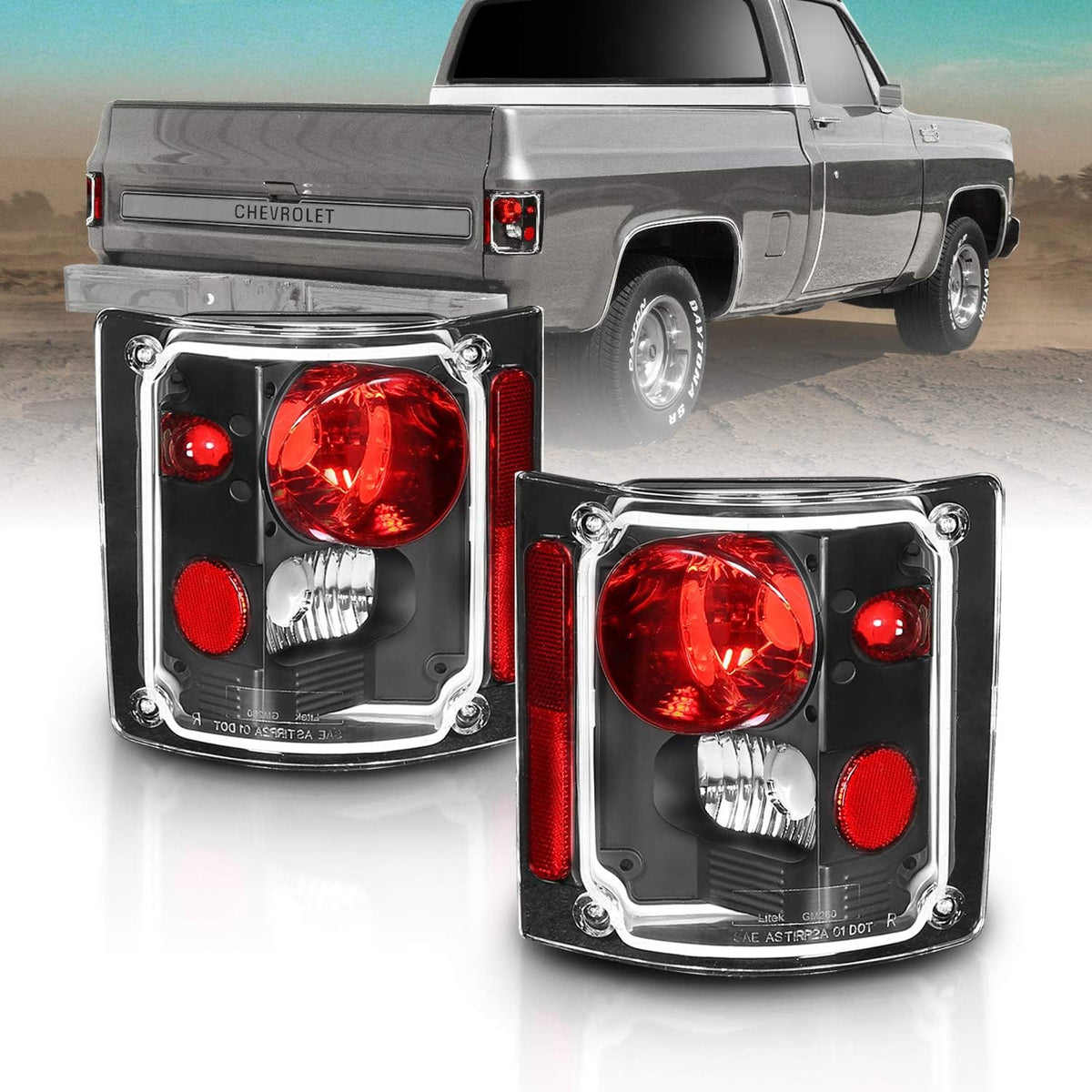Brake Tail Lights Housing Set Pack of 2 P206936