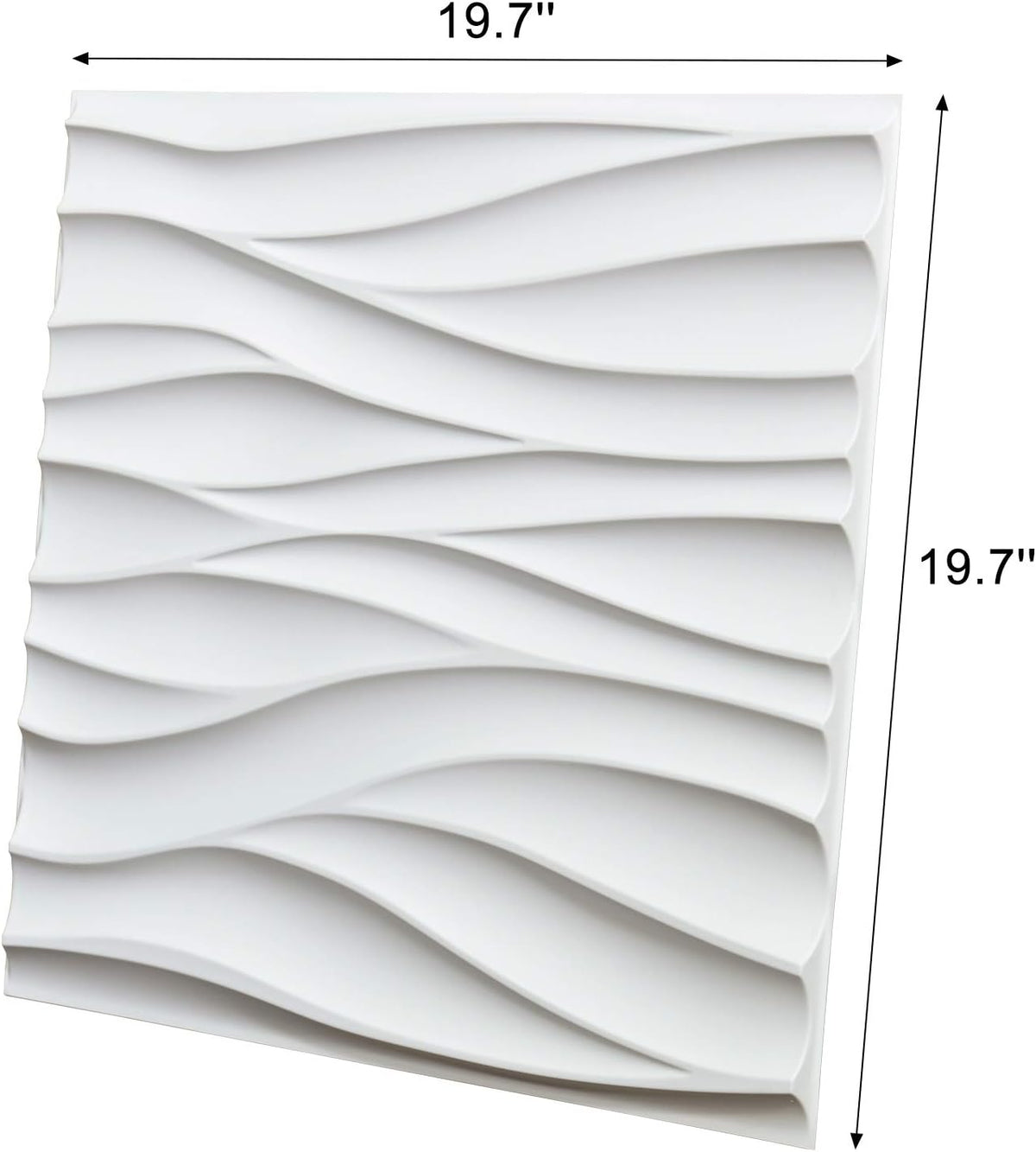 White Pack of 2 3D Wall Panels G2641