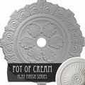 Scroll Medallion Pot of Cream Finished U564390