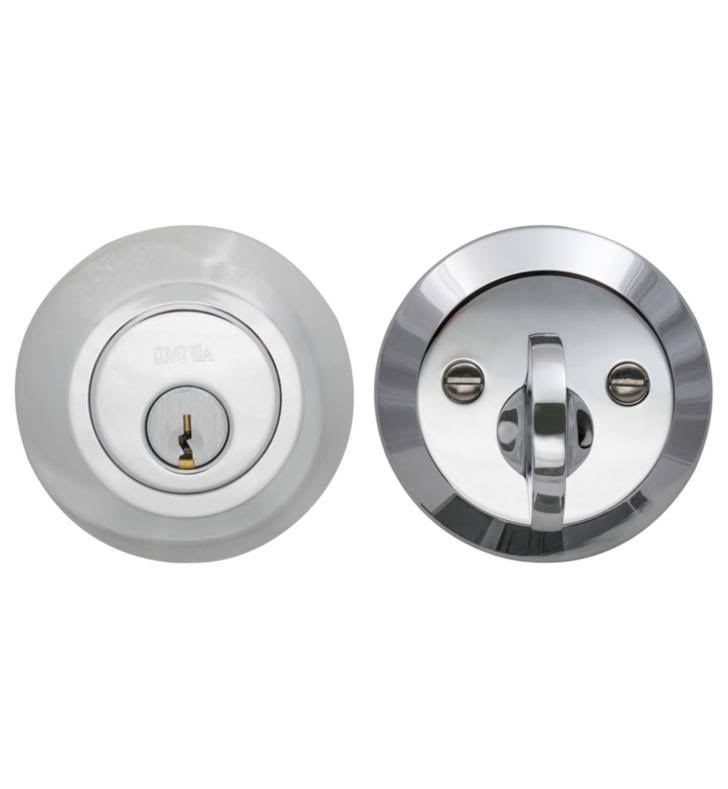 Single Cylinder Auxiliary Deadbolt Satin Nickel U44233