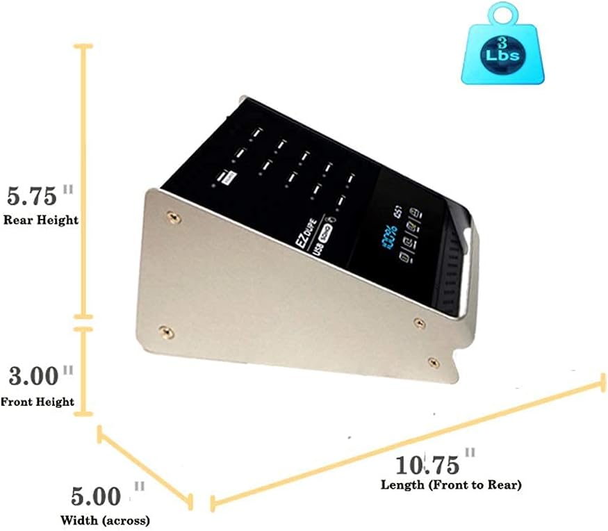 1 to 10 SD MicroSD Card Duplicator with Touch Screen W85028