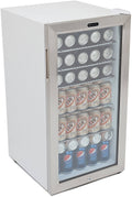 Stainless Steel Beverage Refrigerator With Lock Q116