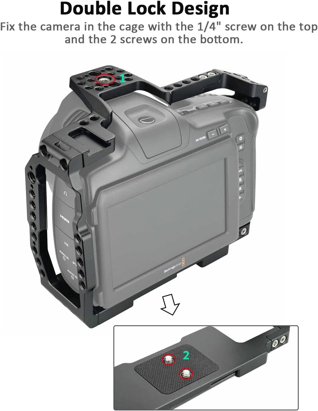 Camera Full Cage with NATO Rail and Top Handle E5511