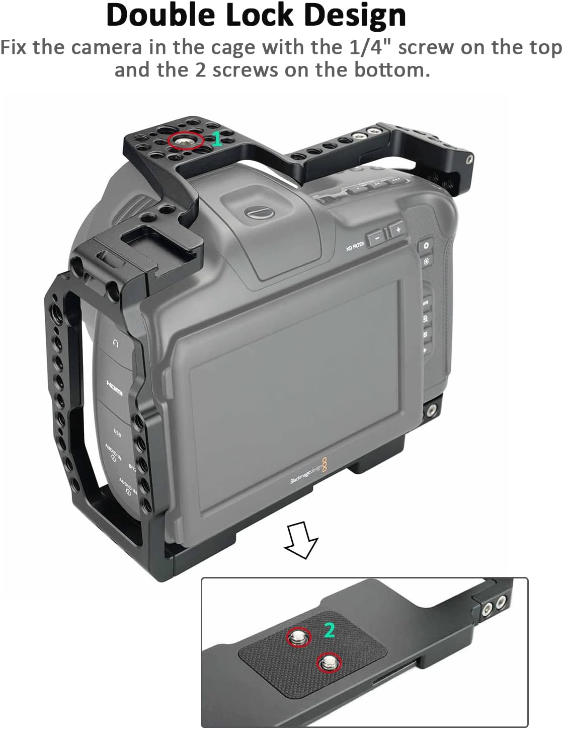 Camera Full Cage with NATO Rail and Top Handle E5511