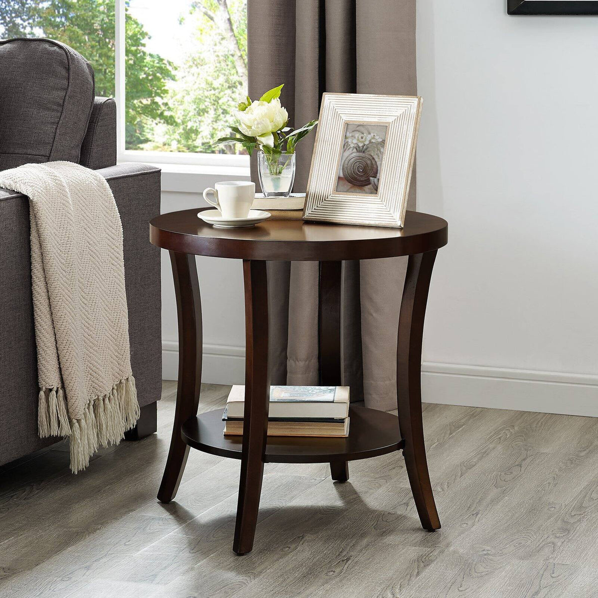 Espresso 3Pc Oval Coffee Table and End Table Set N6909