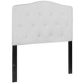 White Twin Headboard Panel Design P7130