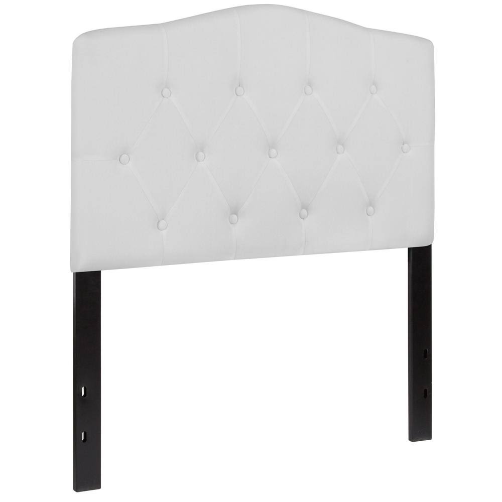 White Twin Headboard Panel Design P7130