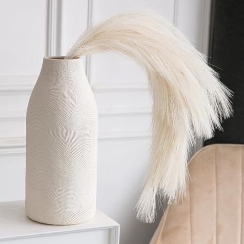 Matte White Textured Vase Set of 3 R4384