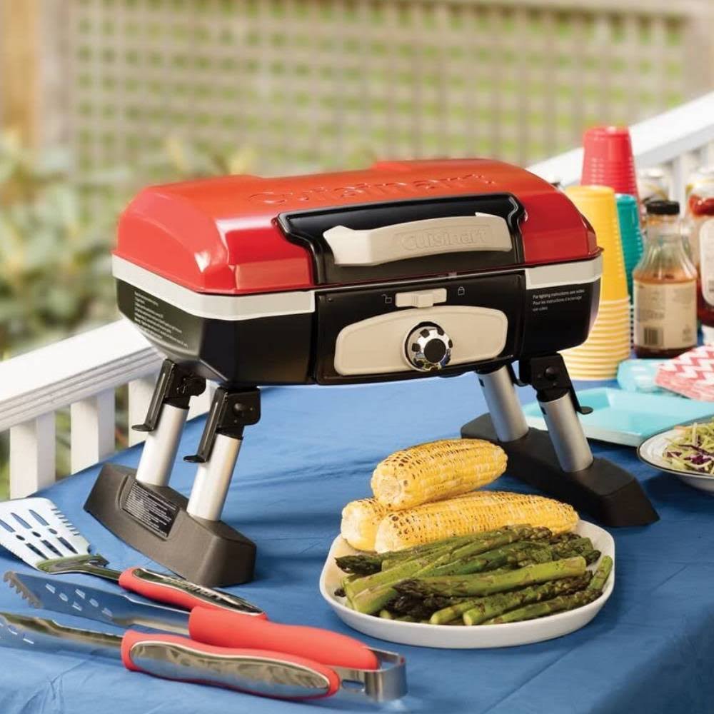 Portable Tabletop Gas Grill Red R367