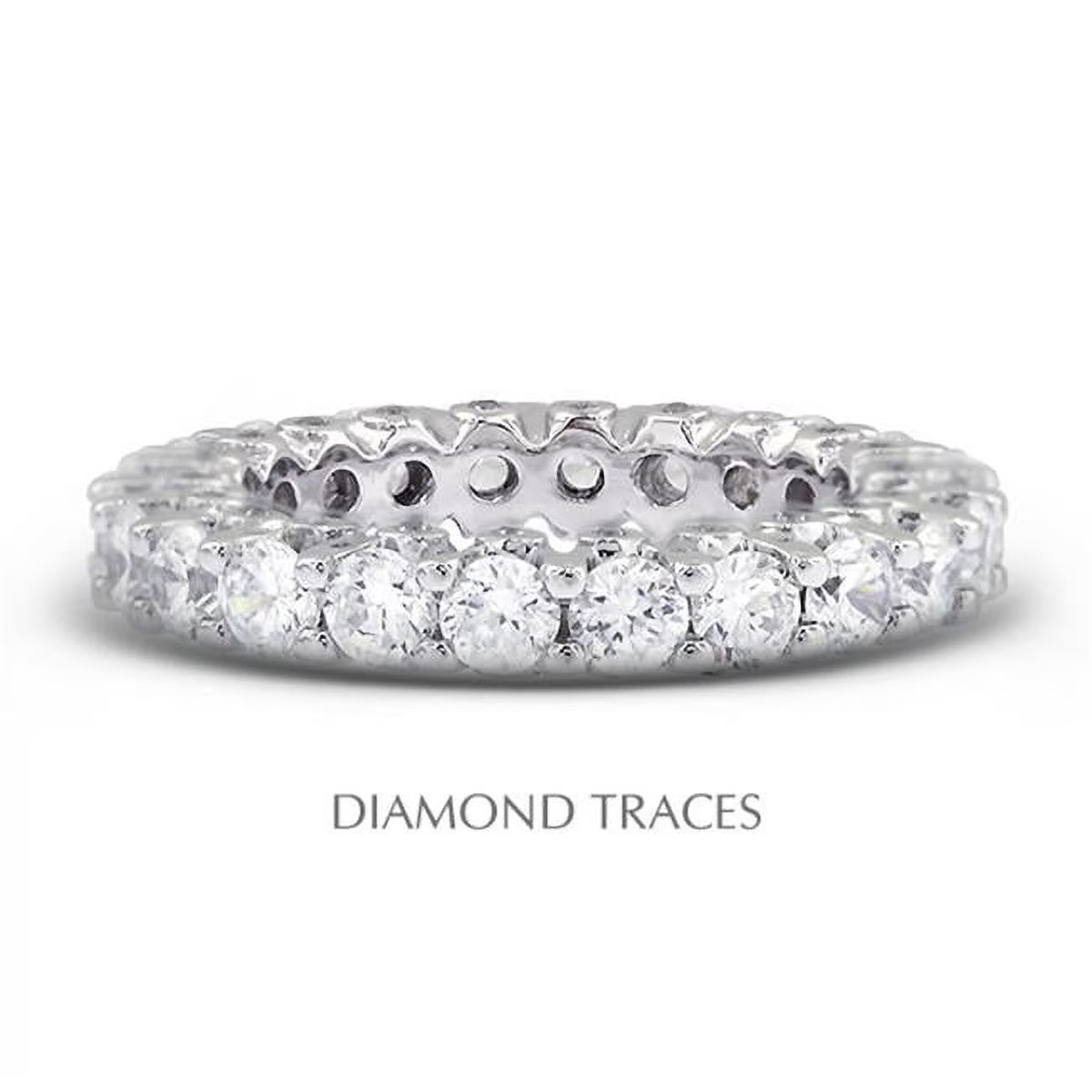 Platinum 950 Prong & Bezel Setting Eternity Ring G179