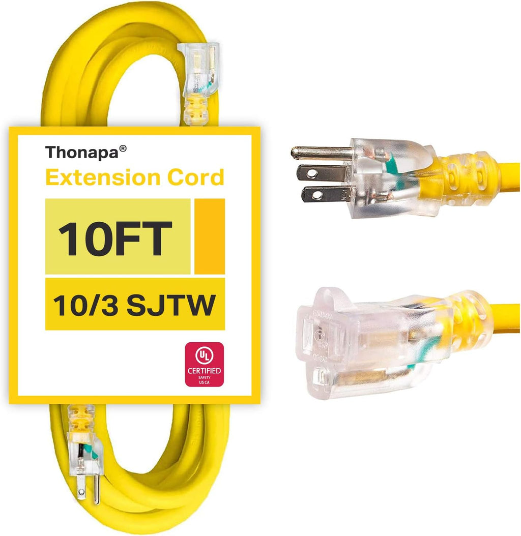 100 Foot 10 Gauge Neon Green Outdoor Extension Cord B176
