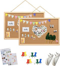 2Pack 16x11Inch Cork Boards with Natural Wooden Frame P395872