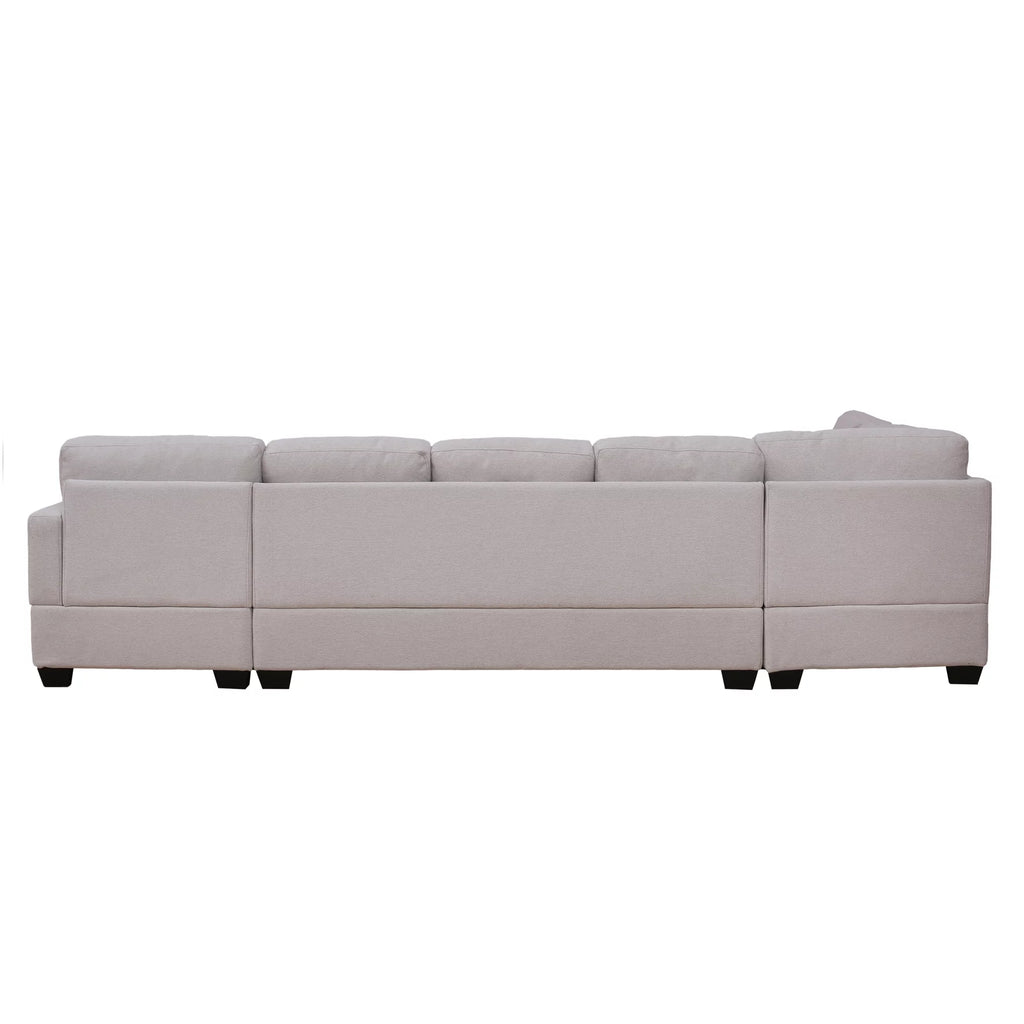 Beige U-Shape Sectional Sofa M932