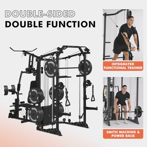 Smith Machine Power Cage with Cable Crossover System O573