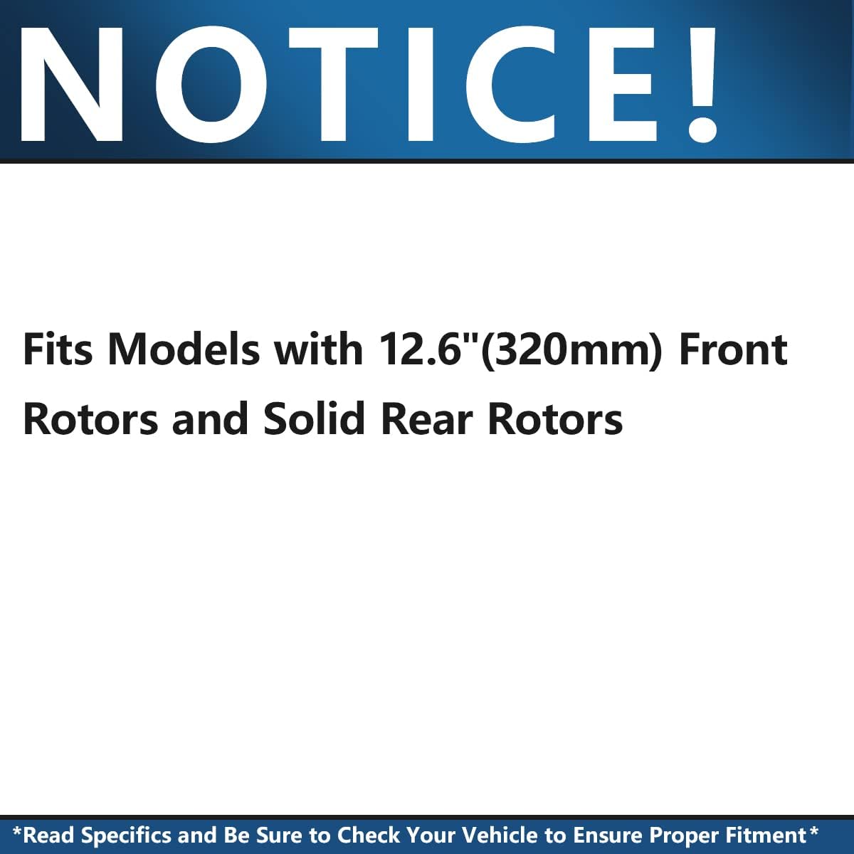Front 12.6" & Rear Drilled Slotted Rotors + Brake Pads 10pc Set H39948