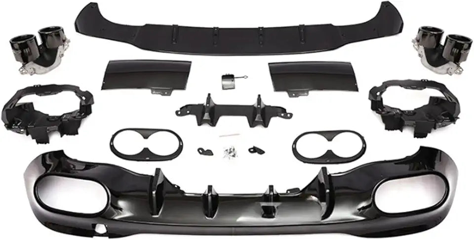 Rear Diffuser with Exhaust Pipe V8111