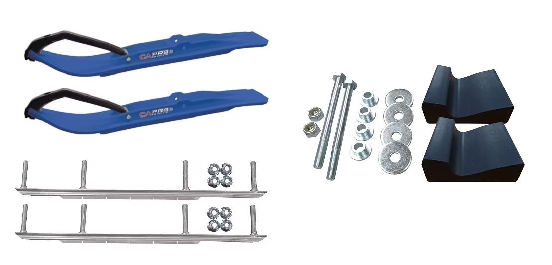 Blue XT Snowmobile Skis Complete Kit J653048