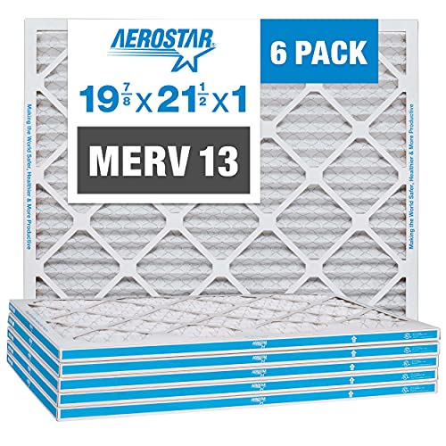 16x25x1 MERV 13 Pleated Air Filter, 6 Pack G78341