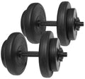 Black Adjustable Vinyl Dumbbell Set V9842