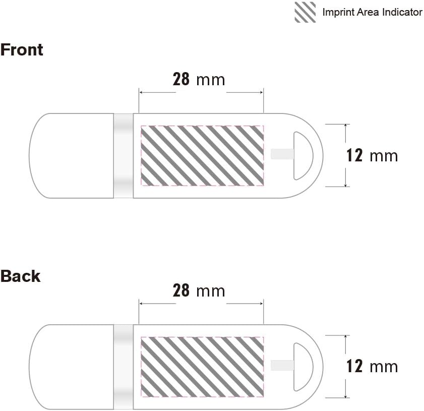 Custom Promotional USB Flash Drive 128MB 100 Pack K8615