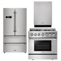 36 Propane Dual Fuel Range, Dishwasher, Refrigerator O17551
