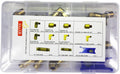 21 Pieces Brass Push to Connect Air Brake Line Fittings Connector Kit with Air Brake Line Cutter Q724647