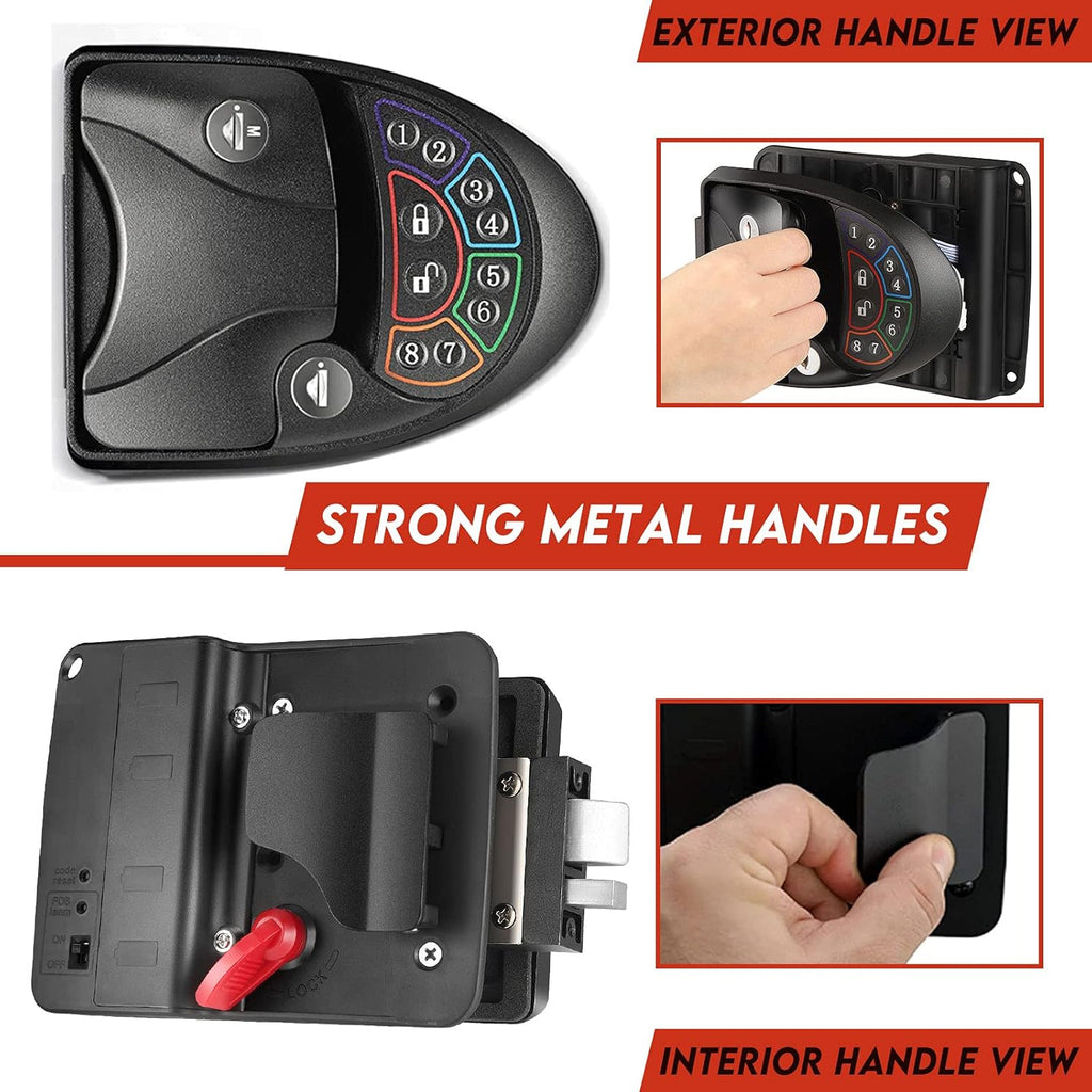 Keyless Entry RV Door Lock with Deadbolt and 2 Remote Key Z212