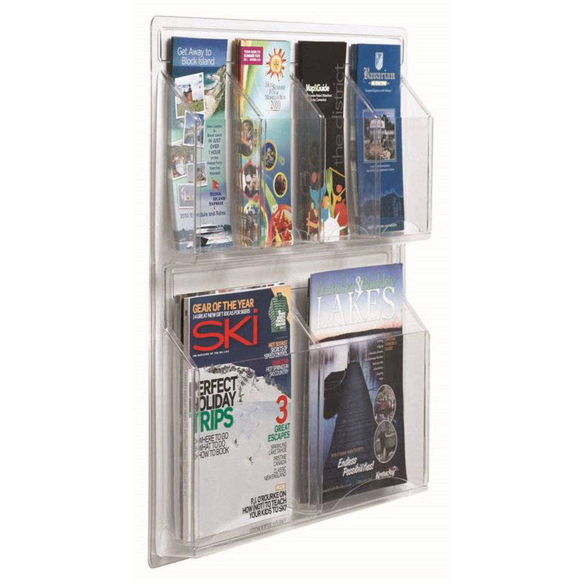 Combination Pamphlet and Magazine Display L820