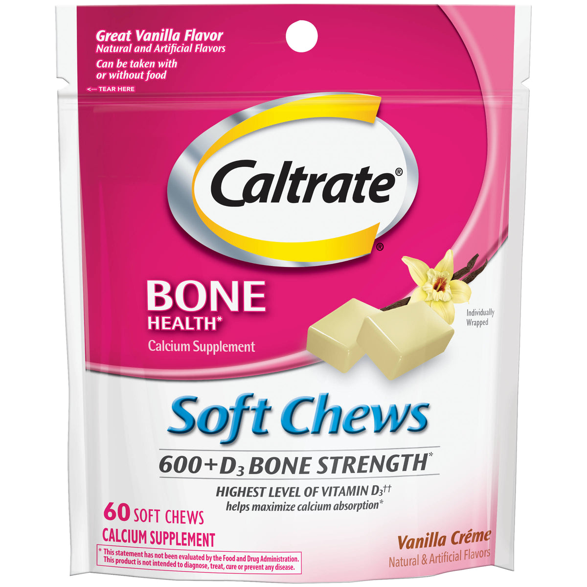 Vanilla Creme Soft Chews - 60 soft chews D594