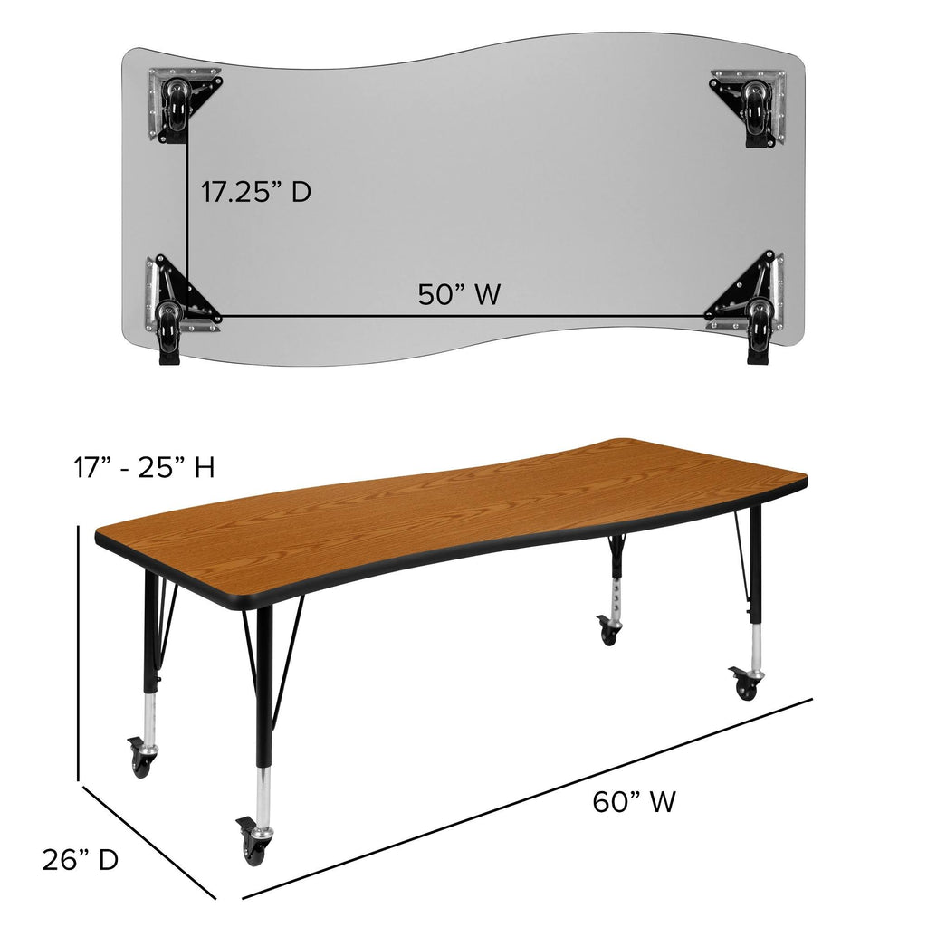 Adjustable Rectangular Activity Table T429172