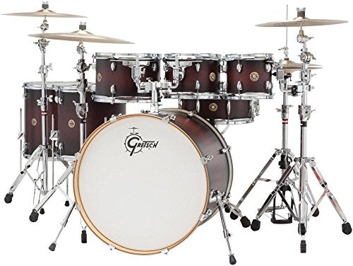 6-Piece Maple Shell Pack with 8" Tom Tom, Satin Deep Cherry Burst K9202
