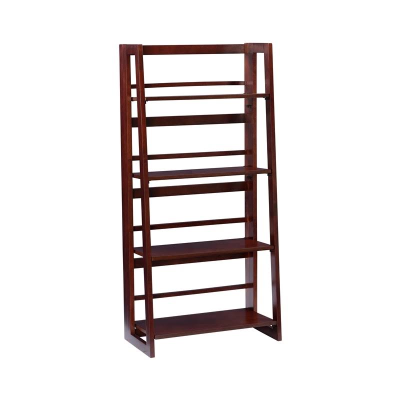 Wood Folding Bookcase in Walnut X28466