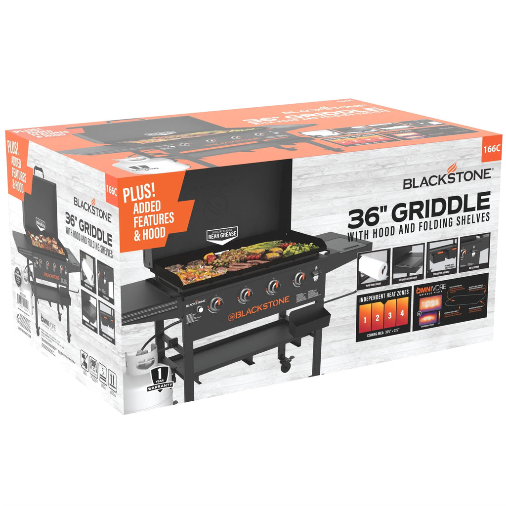 4-Burner 36” Propane Griddle with Hood K494