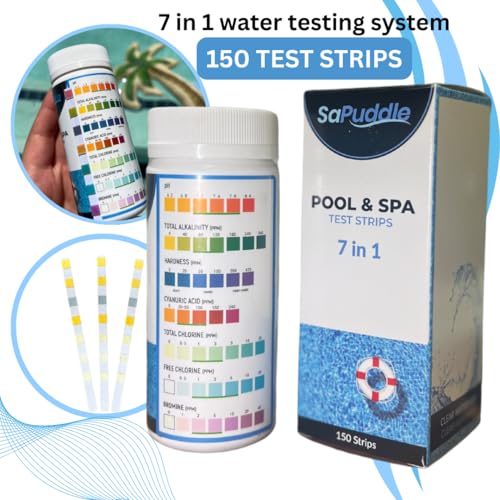 Hot Tub Scum Absorber 2-Pack with 150 Water Test Strips U4908