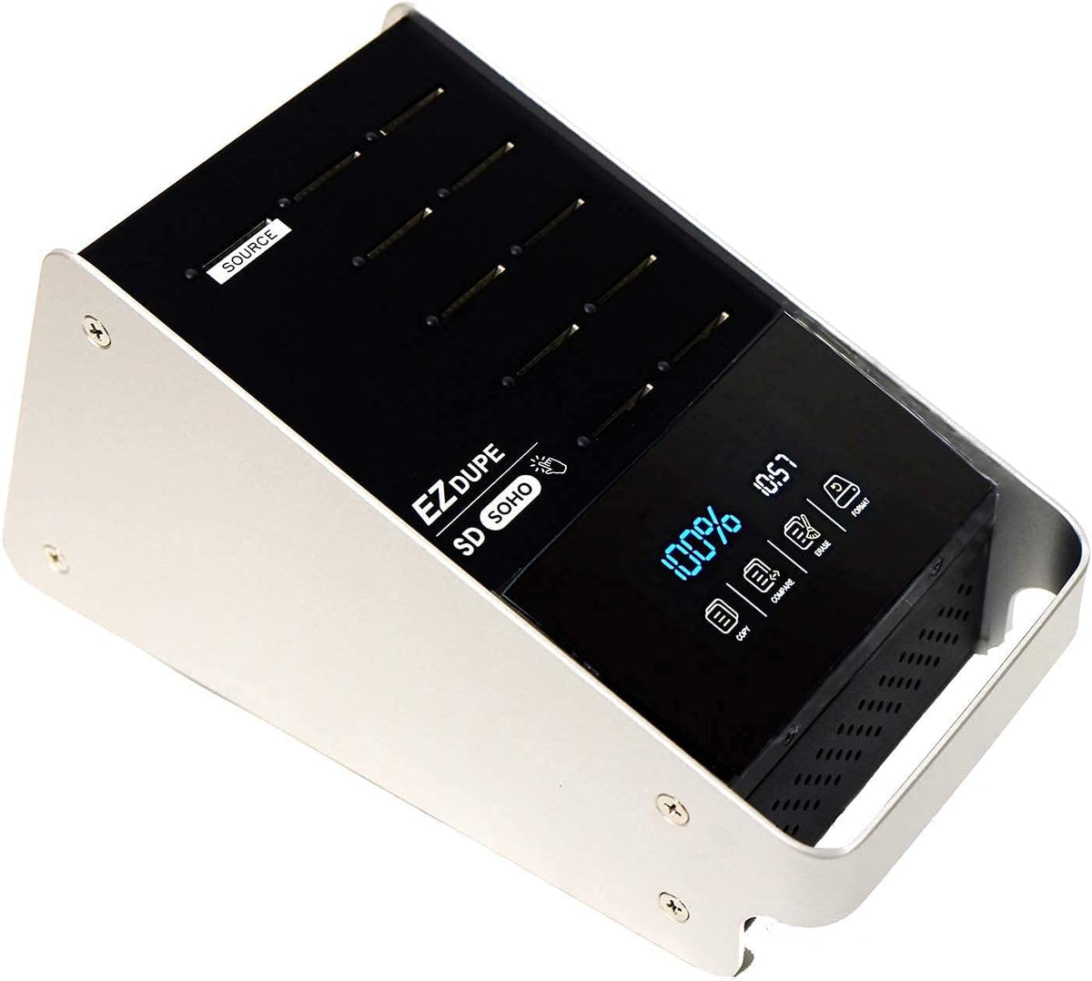 1 to 10 SD MicroSD Card Duplicator with Touch Screen W85028
