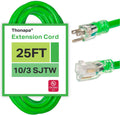 100 Foot 10 Gauge Neon Green Outdoor Extension Cord B176