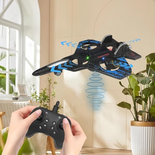 2.4GHz Foam Remote Control Airplane with Lights (Blue) U6861