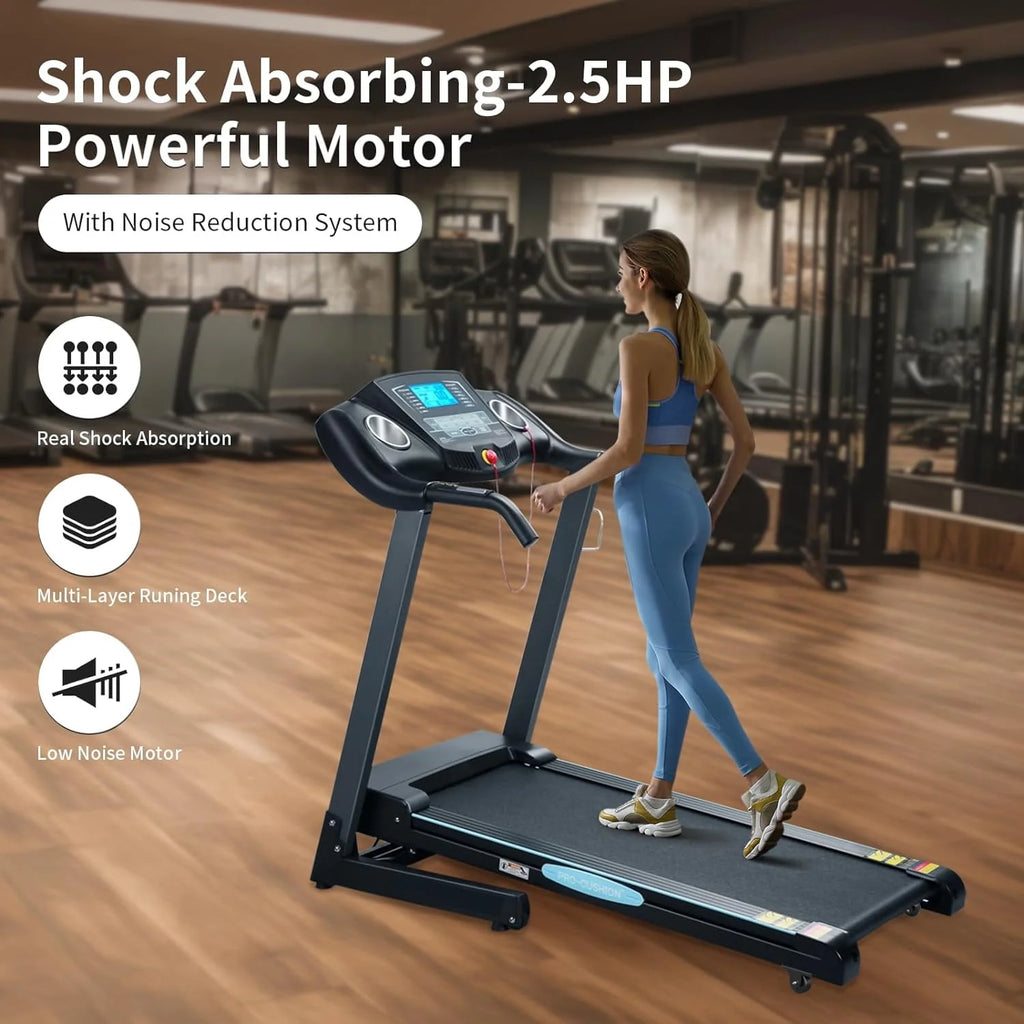 Folding Treadmill with 12-Level Automatic Incline V7807