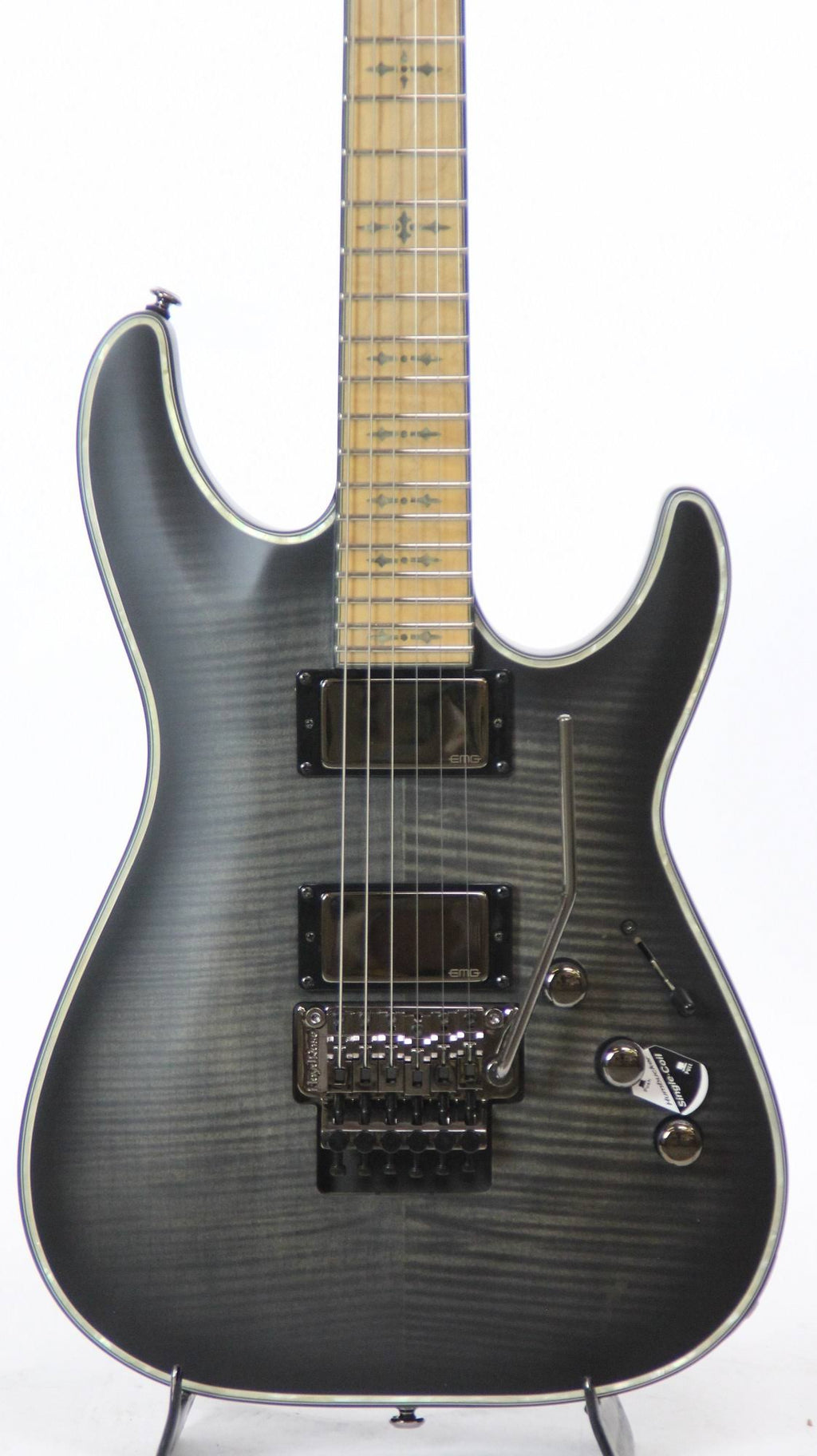 See-Thru Black Satin Electric Guitar B603738