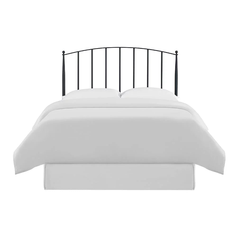 Black Full Queen Metal Spindle Headboard F399431
