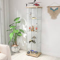 Glass Display Cabinet 4 Shelves with Door L222441