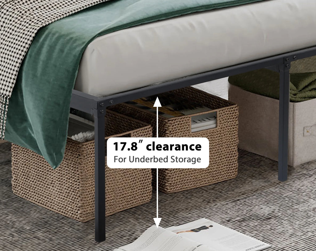 King Size 18 Inch Metal Platform Bed Frame M1460