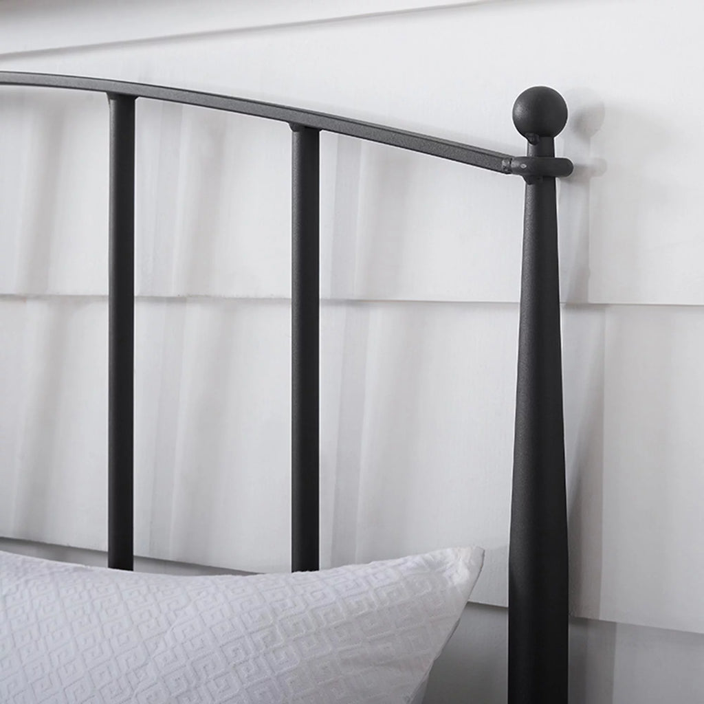 Black Full Queen Metal Spindle Headboard F399431