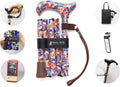 Adjustable Folding Walking Cane with Cane Bag and Reflective Cane Holder A307