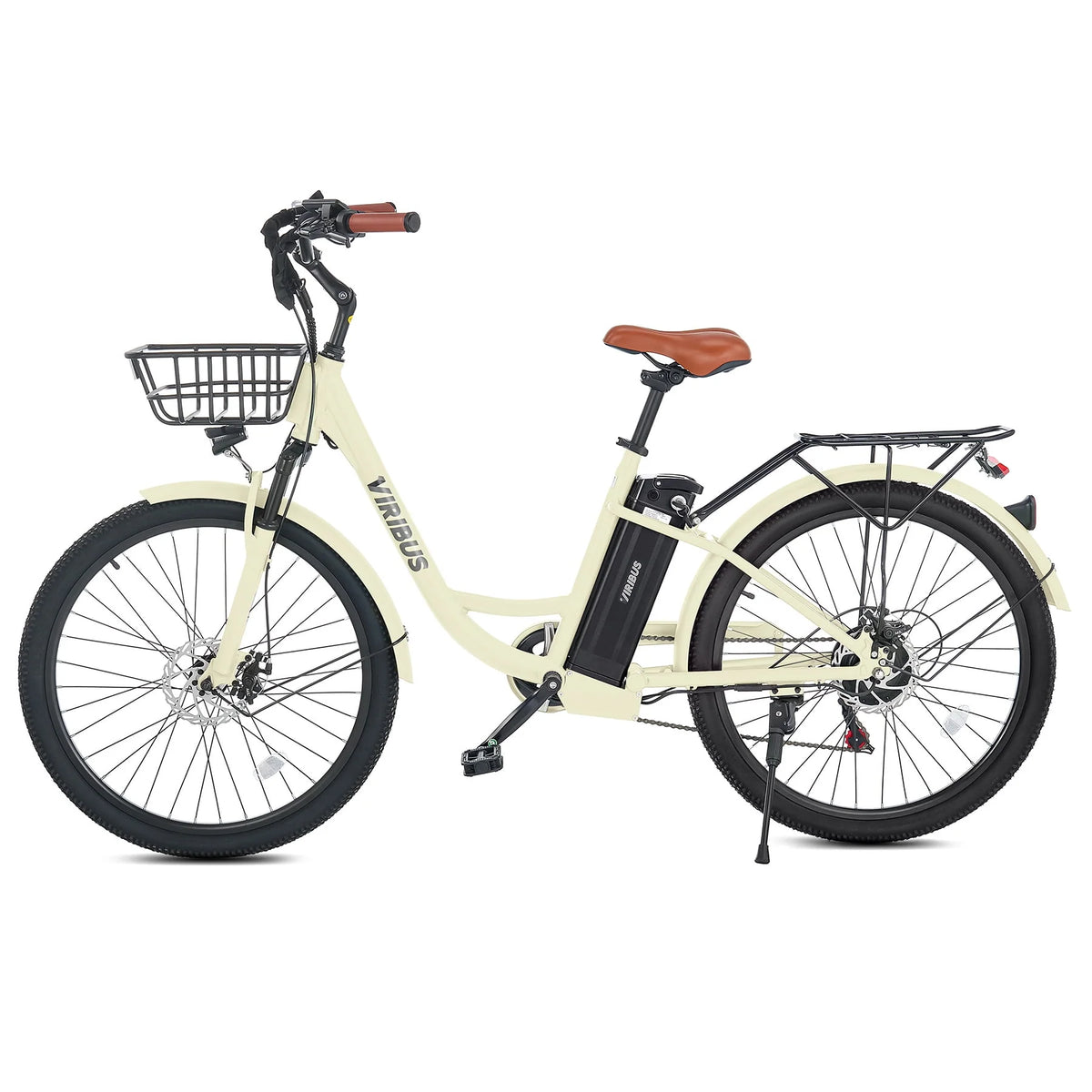 Electric Bike with Pedal Assist 48V Battery, Black Y435723