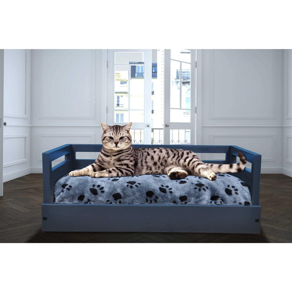 Wooden Pet Bed with Cushion D734027