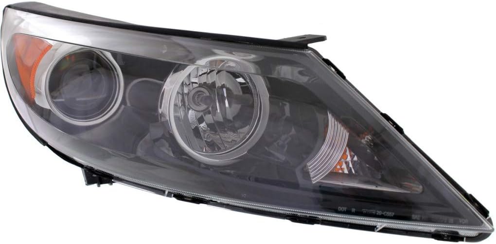 Halogen Headlight Assembly for Kia Sportage 2011 2012 Passenger Side B658