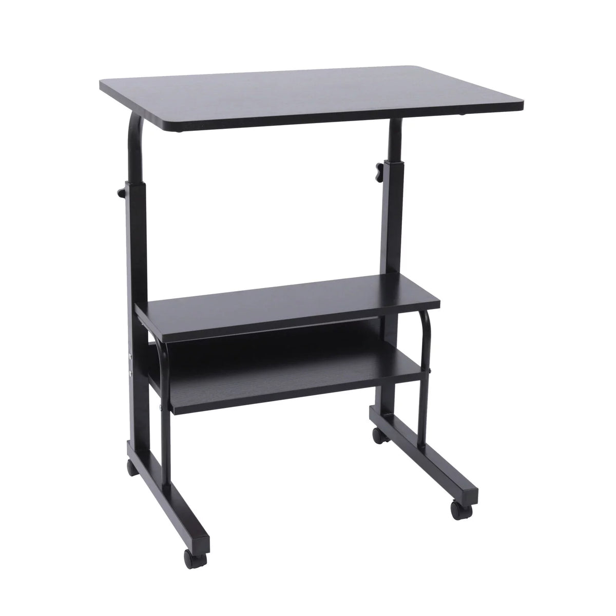 Adjustable Mobile Sofa Side Table with Wheels Q40872